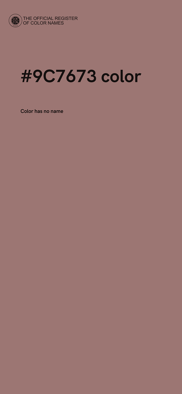 #9C7673 color image