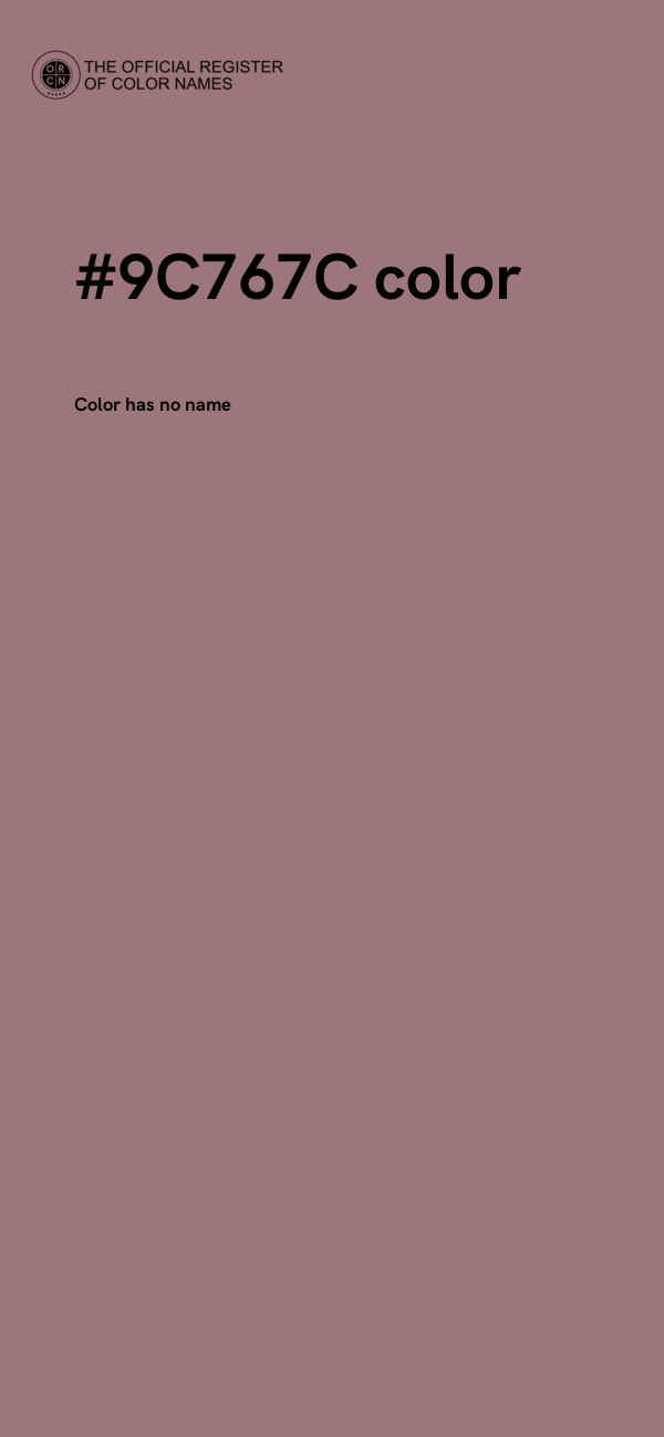 #9C767C color image
