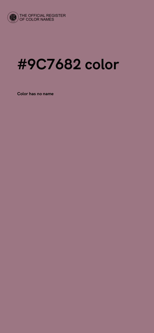#9C7682 color image
