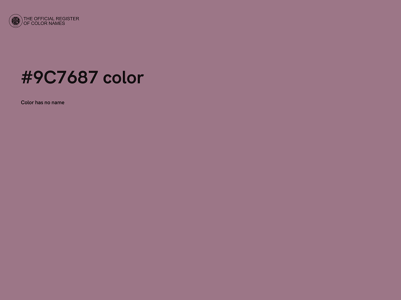 #9C7687 color image