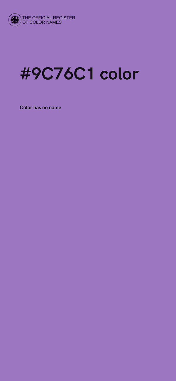 #9C76C1 color image