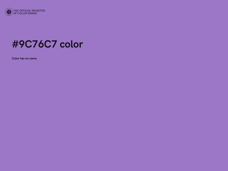 #9C76C7 color image