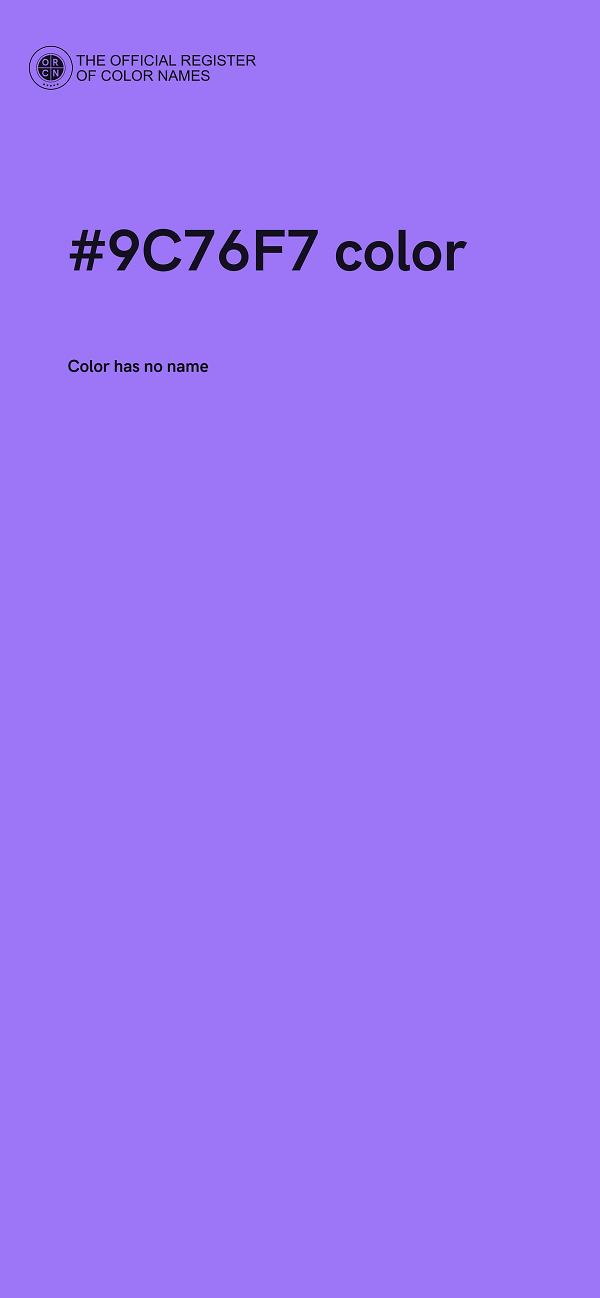 #9C76F7 color image