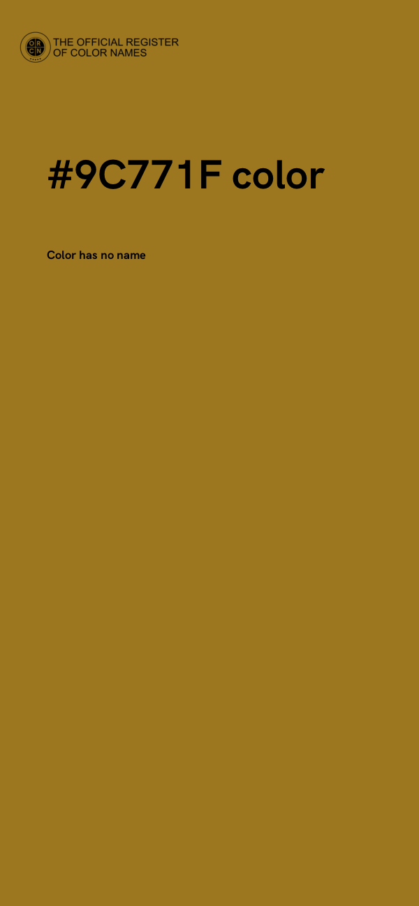 #9C771F color image