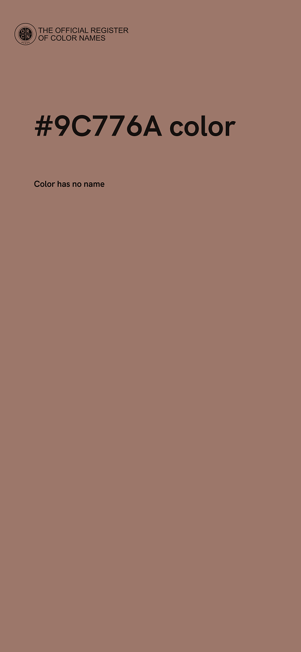#9C776A color image