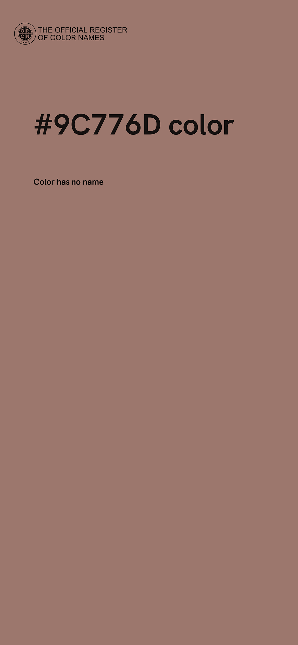 #9C776D color image