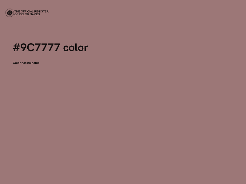 #9C7777 color image