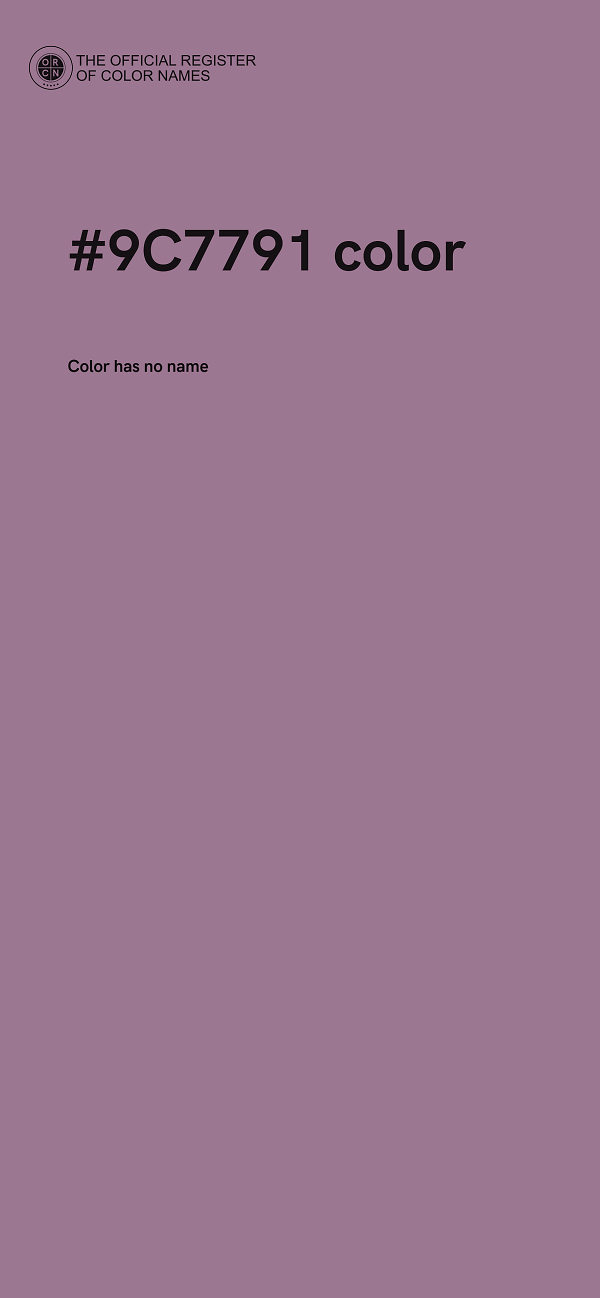 #9C7791 color image