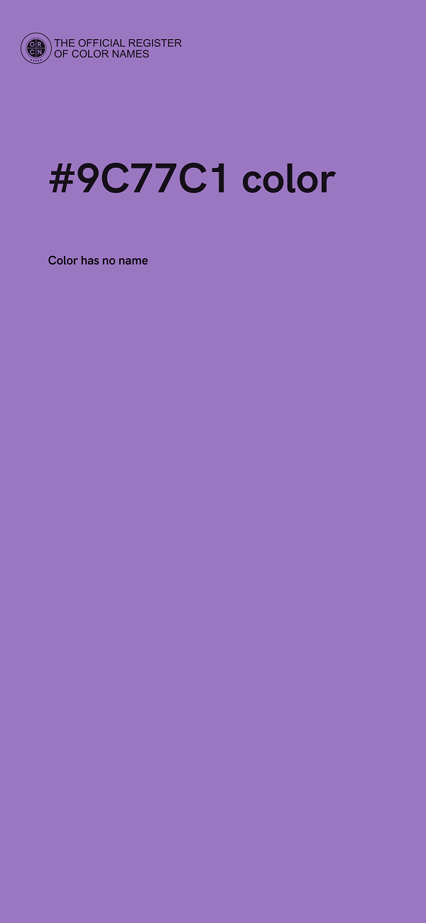 #9C77C1 color image