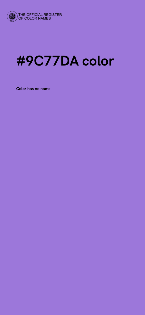 #9C77DA color image