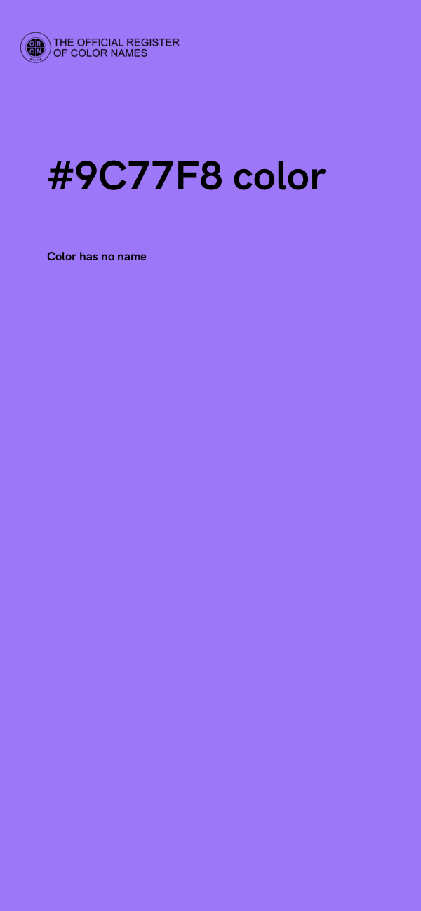 #9C77F8 color image