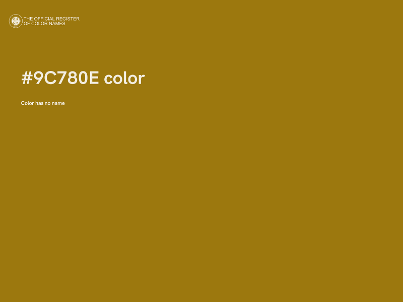 #9C780E color image