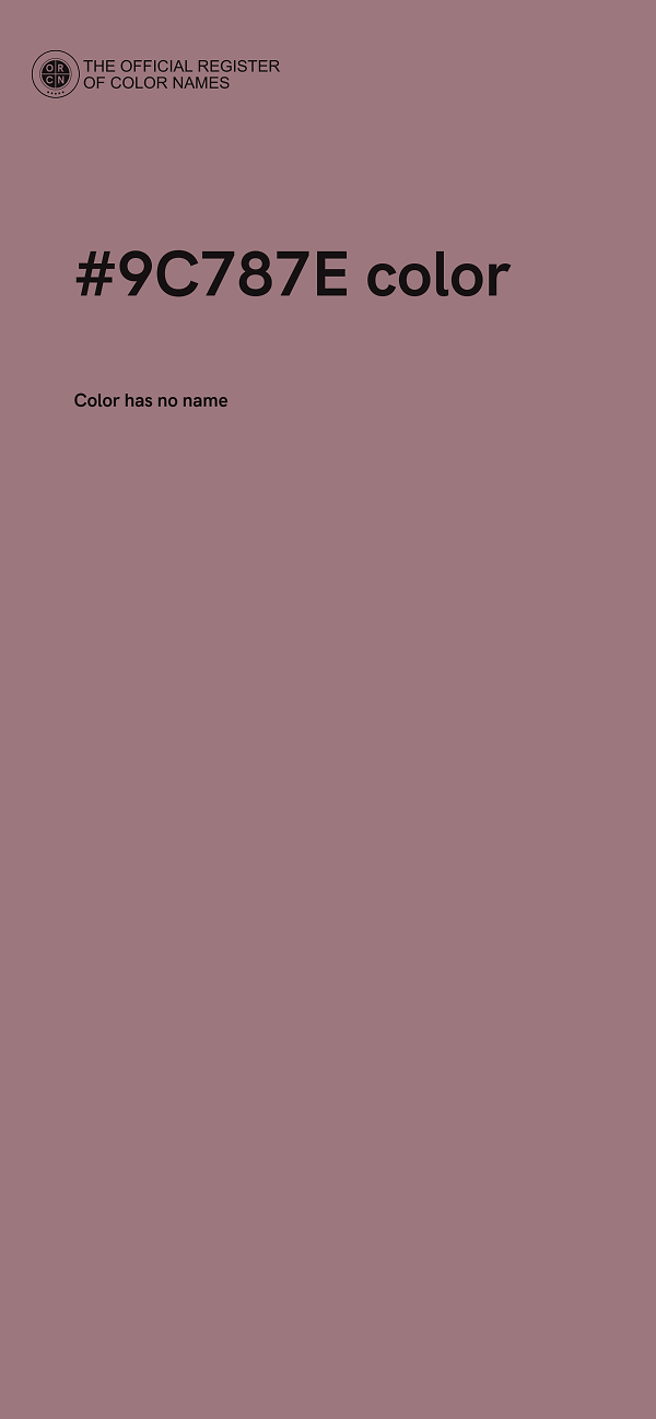 #9C787E color image