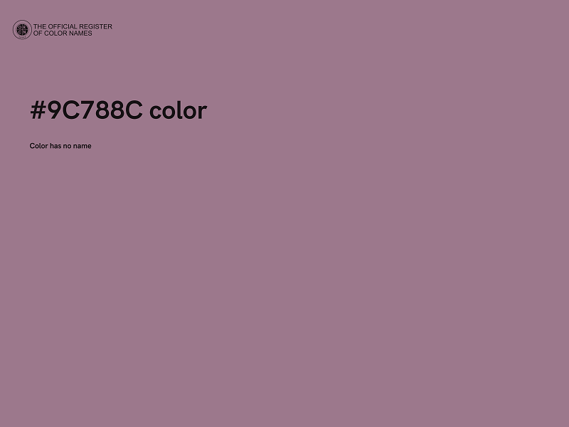 #9C788C color image