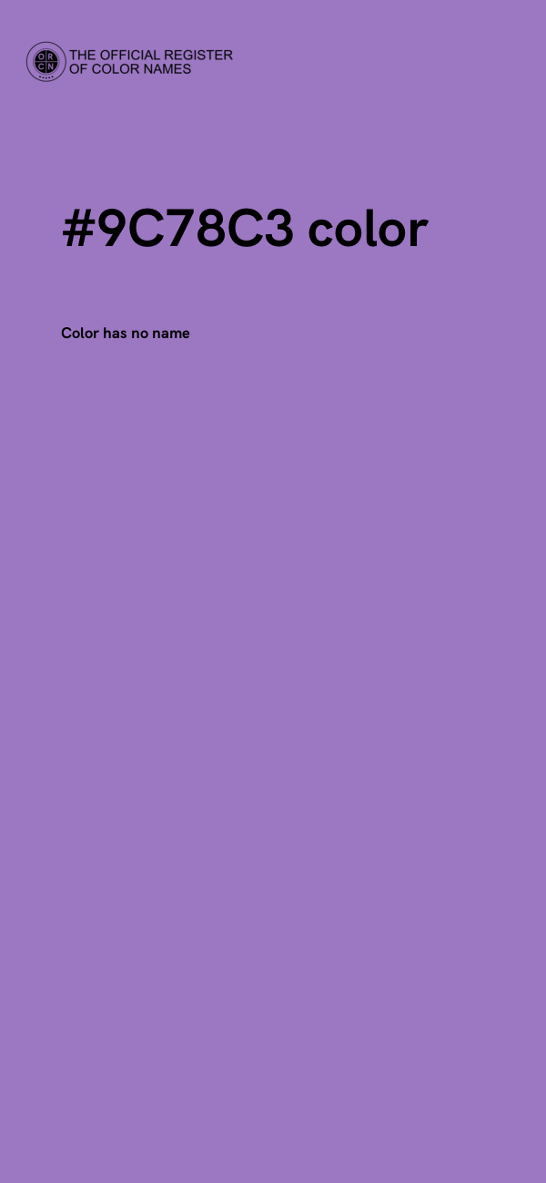 #9C78C3 color image