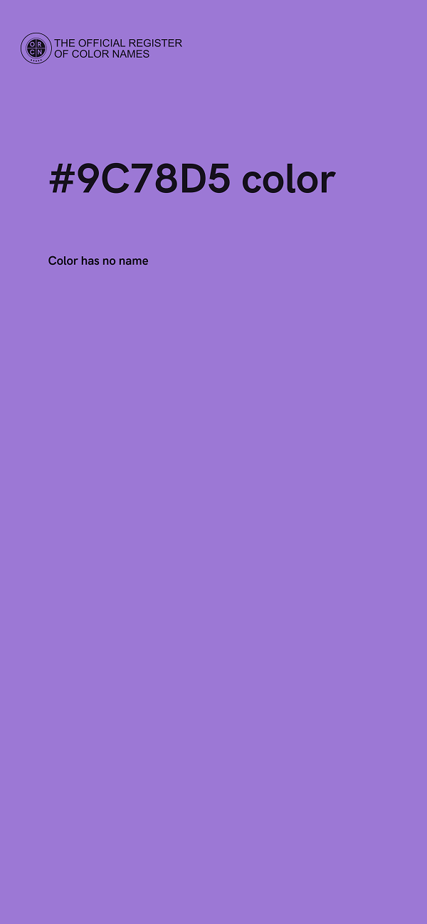 #9C78D5 color image
