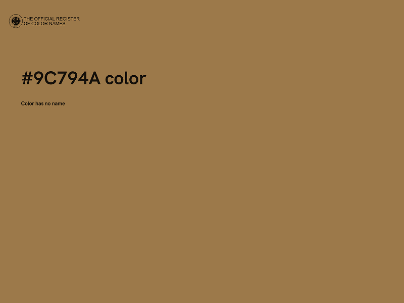 #9C794A color image