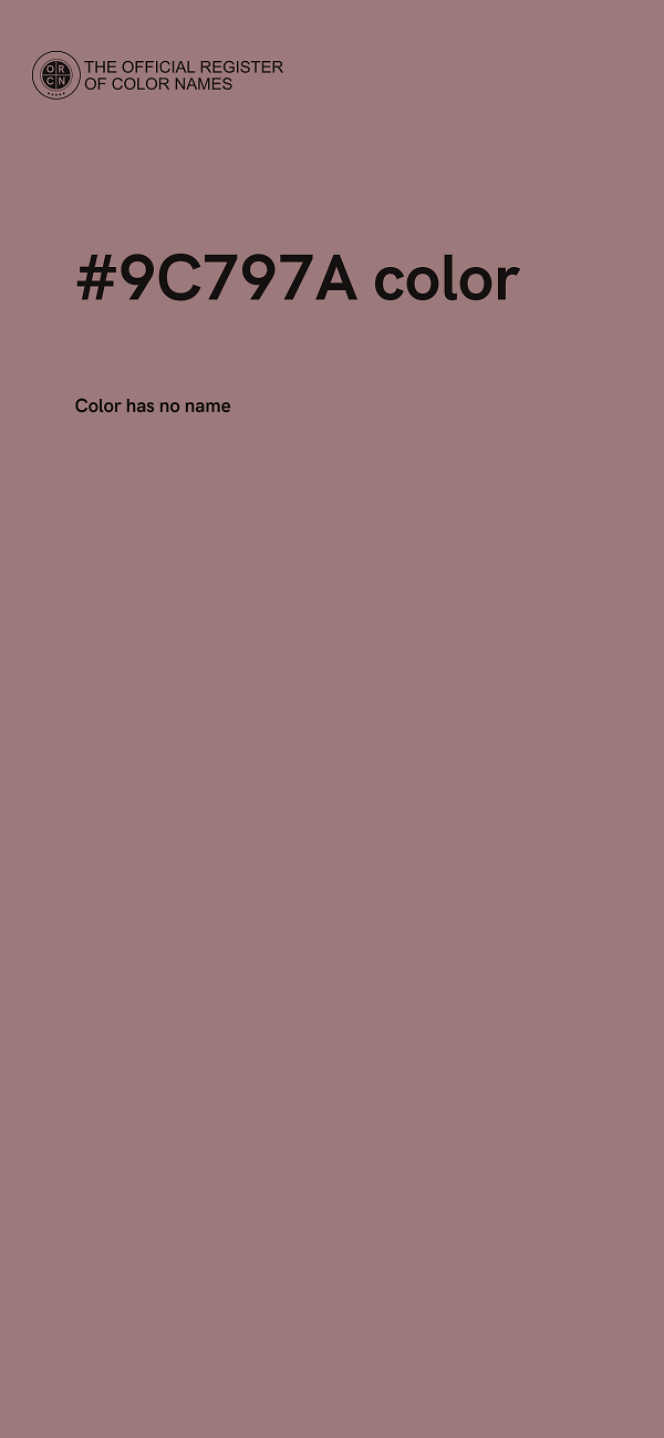 #9C797A color image