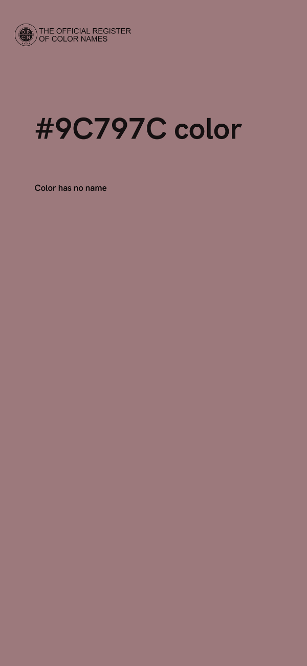 #9C797C color image