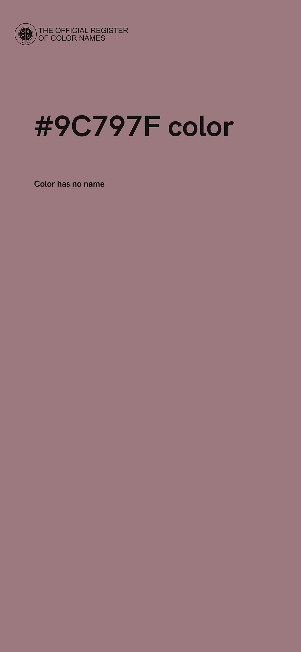 #9C797F color image