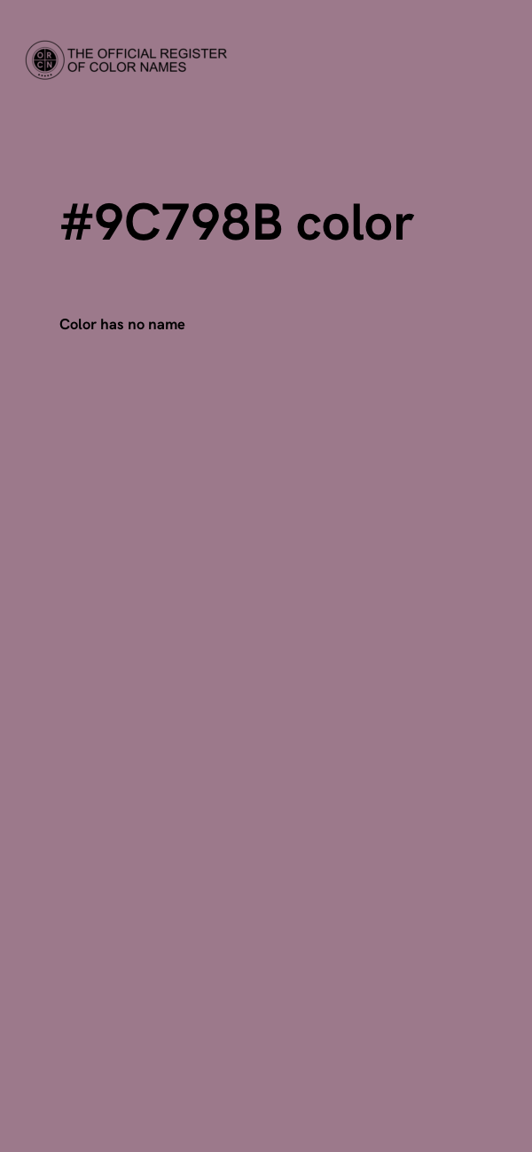 #9C798B color image