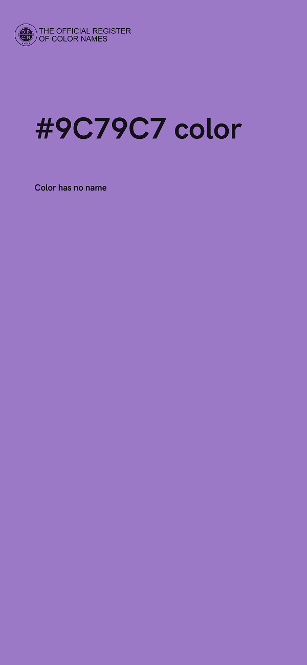 #9C79C7 color image