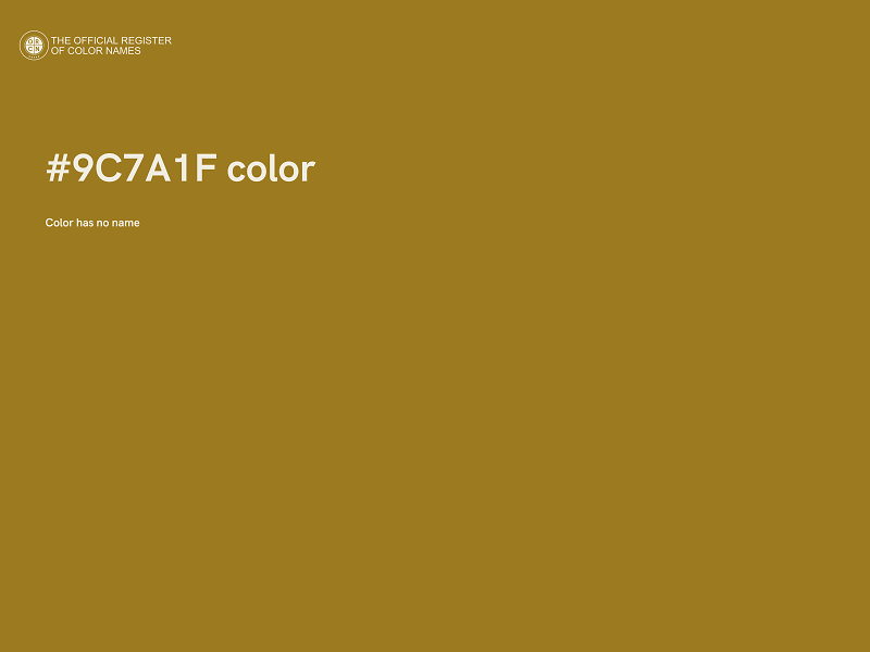 #9C7A1F color image