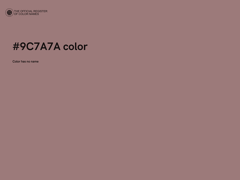 #9C7A7A color image