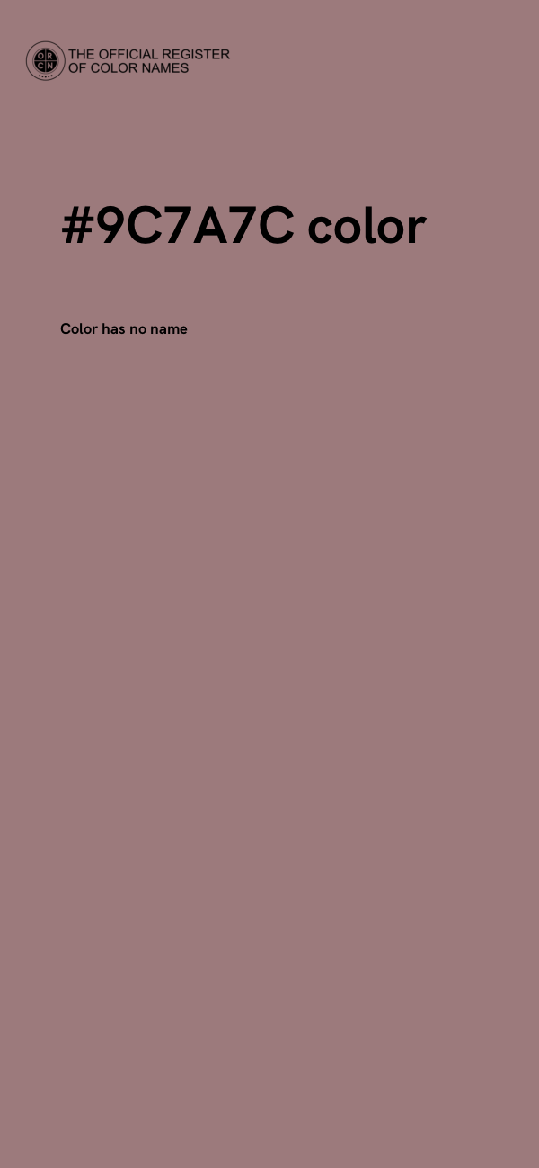 #9C7A7C color image