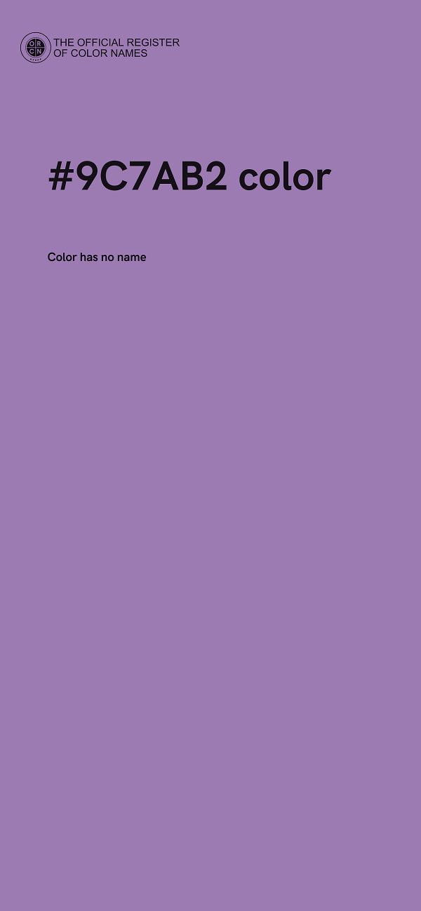 #9C7AB2 color image