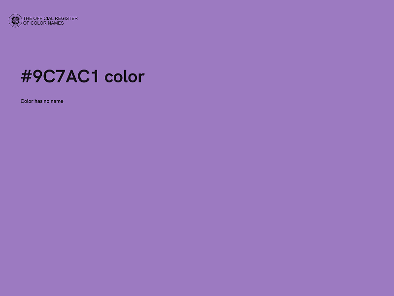 #9C7AC1 color image