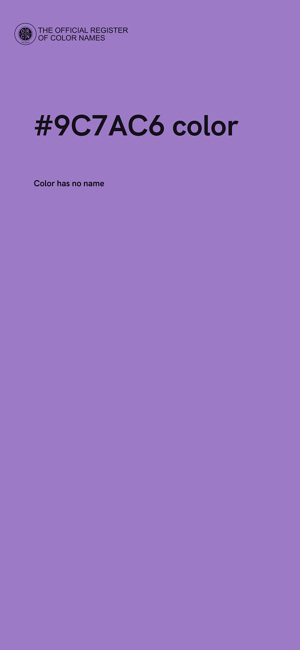 #9C7AC6 color image