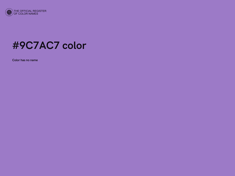 #9C7AC7 color image