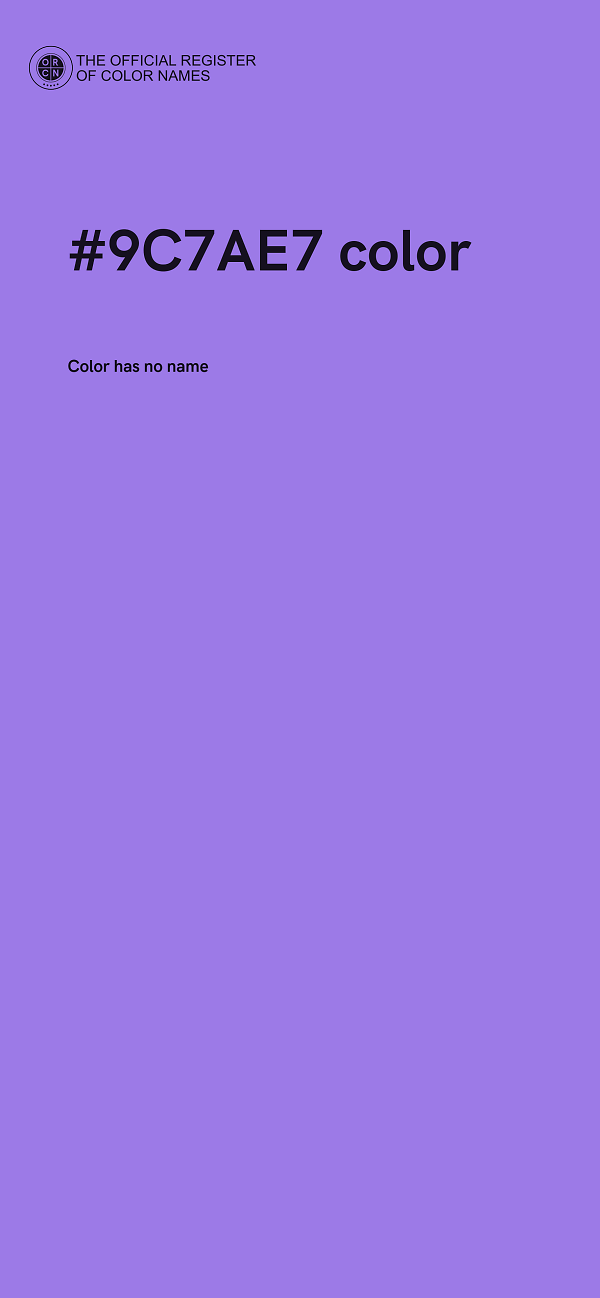 #9C7AE7 color image