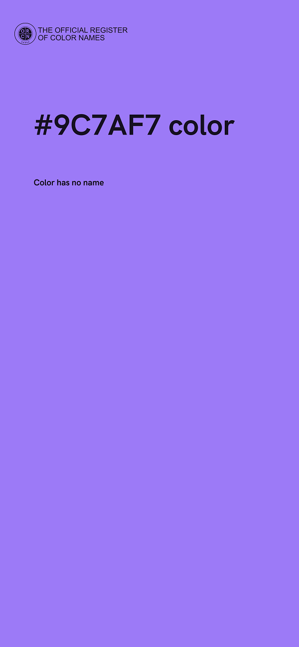 #9C7AF7 color image