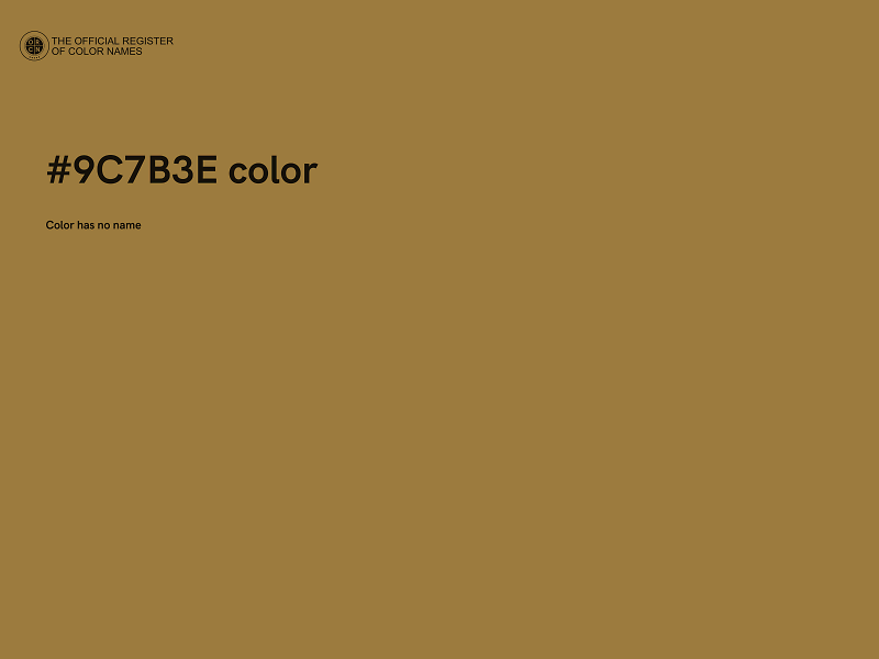 #9C7B3E color image