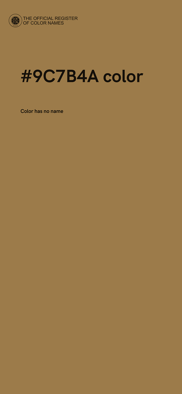 #9C7B4A color image