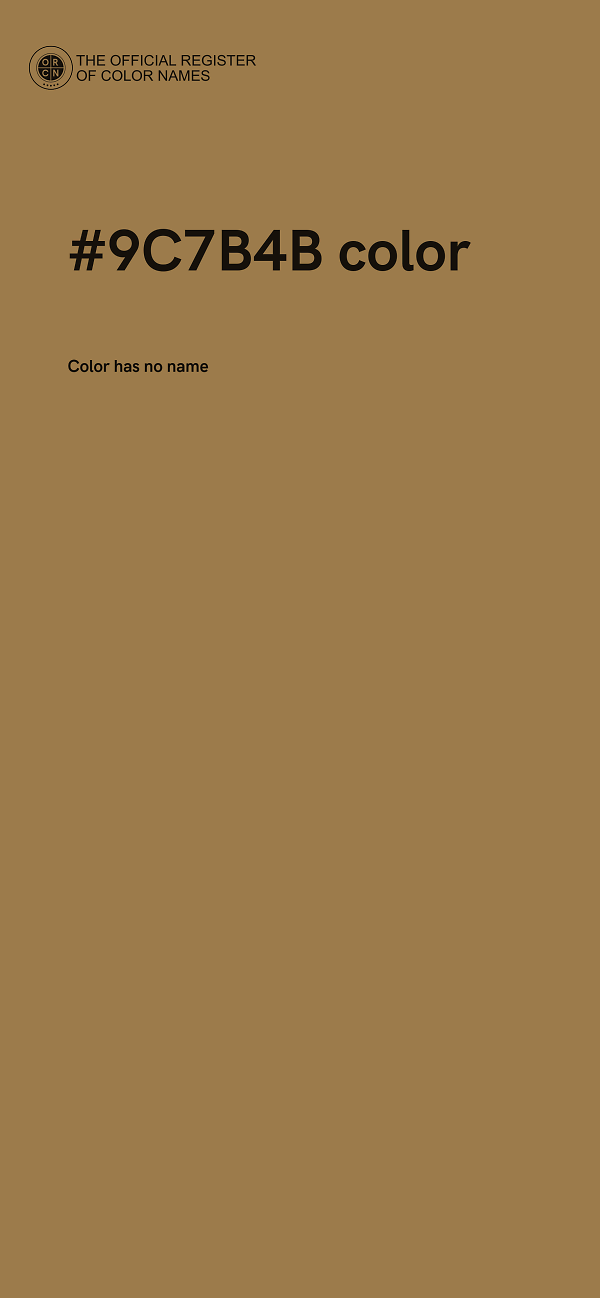 #9C7B4B color image