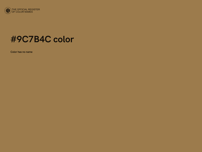 #9C7B4C color image