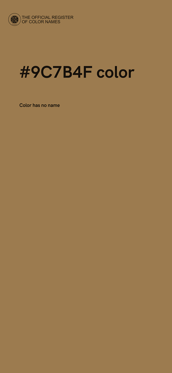 #9C7B4F color image