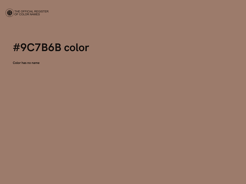 #9C7B6B color image