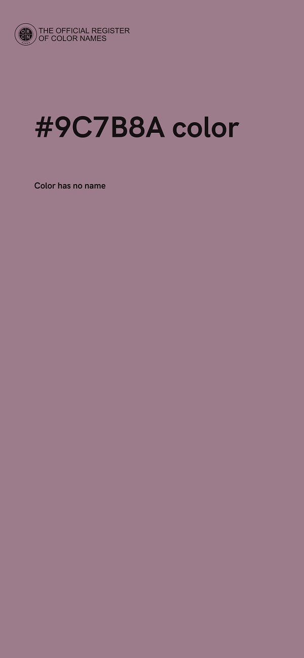 #9C7B8A color image