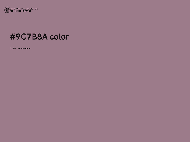 #9C7B8A color image