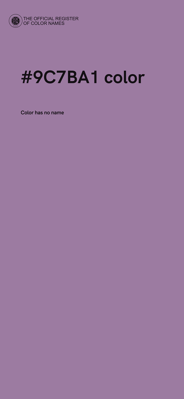 #9C7BA1 color image