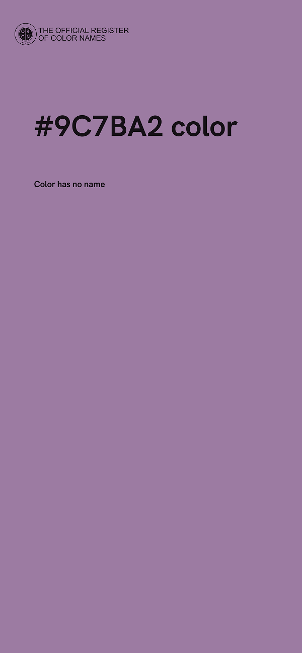 #9C7BA2 color image