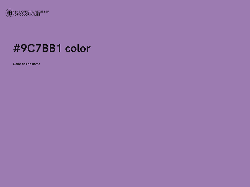 #9C7BB1 color image