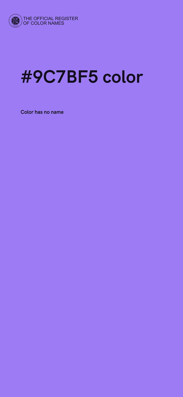 #9C7BF5 color image