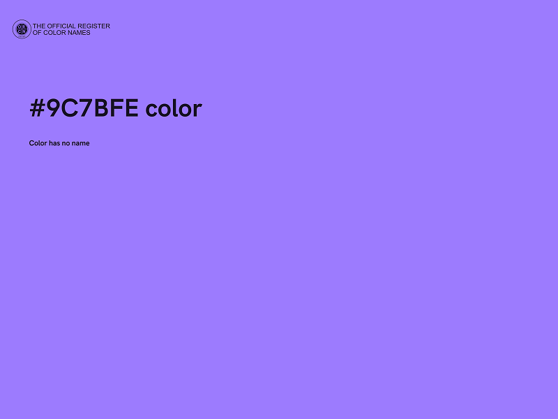 #9C7BFE color image