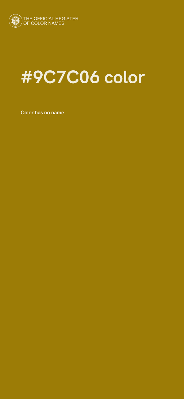 #9C7C06 color image