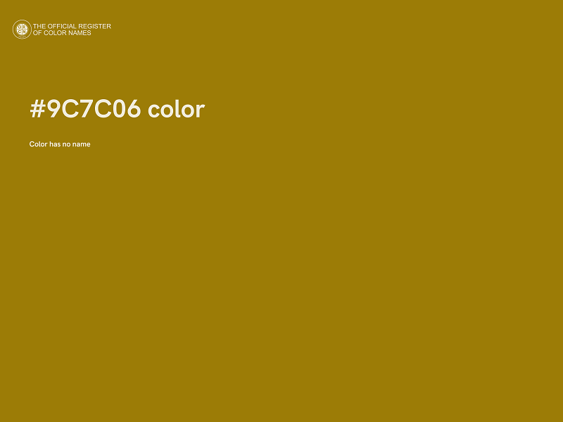 #9C7C06 color image